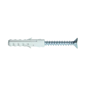 TRACON Normál tipli+csavar, szürke, M8x40mm, PA6.6 (T8CS-PA)