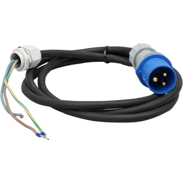 TRACON Gumikábel ipari csatlakozó dobozhoz, GT 3x2,5mm2, 16A, 3p, 2,5m (TDB-CABLE3P16)