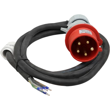 TRACON Gumikábel ipari csatlakozó dobozhoz, GT 5x6mm2, 5m, 32A, 5p (TDB-CABLE5P32)