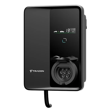 TRACON E-AUTÓ TÖLTŐÁLLOMÁS 22kW Type2 Csatlakozó aljzattal, 3x32A/400V, 22kW, TYPE2 (TECS303S)