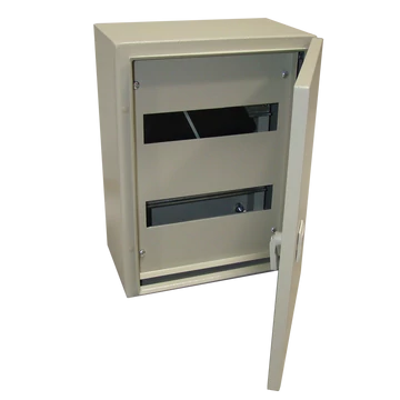 TRACON Fém elosztószekrény, maszkos, acél, szürke, 5x27 mod, HxWxD = 800x600x200mm, IP55 (TFE806020M)