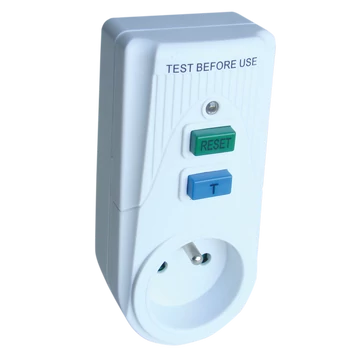 TRACON Áram-védőkapcsolós adapter, csapos védőérintkezővel, 16A, 30mA, 6kA, IP40, A / AC, E2 (TFGA-1F)