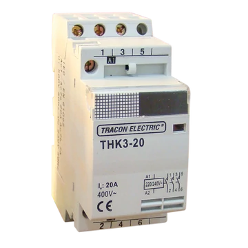 TRACON Installációs kontaktor, 230V, 50Hz, 2P, 2xNO, 32/12A, 24V AC (THK2-32-24)