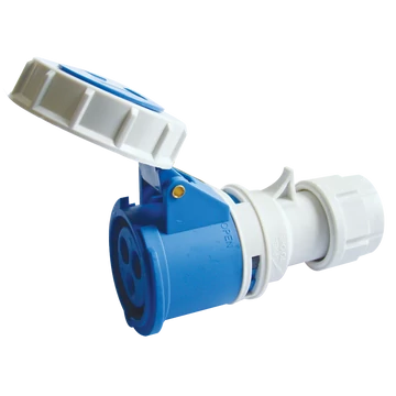TRACON Ipari csatlakozóaljzat, fokozott védelemmel, 16A, 230V, 2P+E, 6h, IP67 (TICS-2132H)