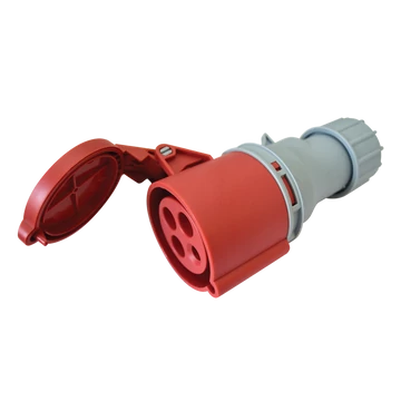 TRACON Ipari csatlakozóaljzat, fokozott védelemmel, 16A, 400V, 3P+E, 6h, IP67 (TICS-2142H)