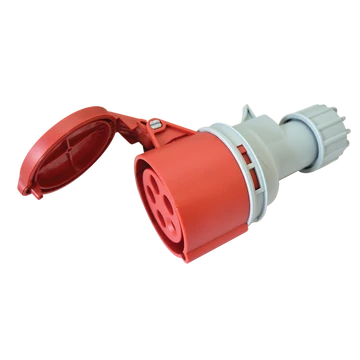 TRACON Ipari csatlakozóaljzat, fokozott védelemmel, 32A, 400V, 3P+N+E, 6h, IP67 (TICS-2252H)