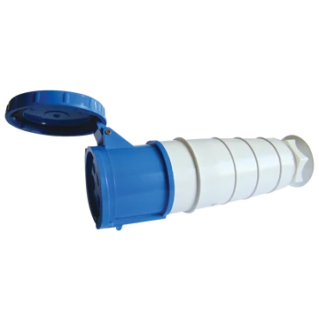 TRACON Ipari csatlakozóaljzat, fokozott védelemmel, 125A, 250V, 2P+E, 6h, IP67 (TICS-243)
