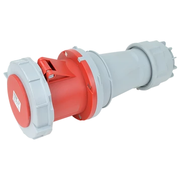 TRACON Ipari csatlakozóaljzat, fokozott védelemmel, 125A, 400V, 3P+E, 6h, IP67 (TICS-244)