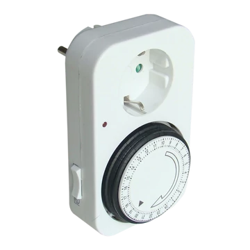 TRACON Dugaszolható napi kapcsolóóra, elektromechanikus, 230V, 16A, IP20 (TKO-DN)
