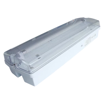 TRACON Fénycsöves vészvilágító lámpatest, készenléti, 230V, 50Hz, T5, G5, 1x8W,3h,2,4V/4,5Ah, Ni-Cd, IP65 (TLBV-18NM)