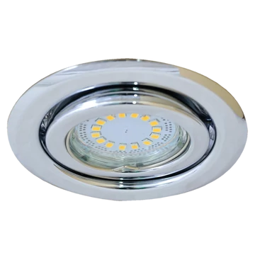 TRACON Beépíthető lámpatest spot fényforrásokhoz, króm, max.50W, MR16, D=97mm, 30° (TLC-6C)