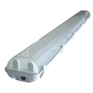 TRACON Védett lámpatest LED csövekhez, egyoldalas betáp, 230 V, 50 Hz, G13, 600 mm, IP65, ABS/PC (TLFVLED206)