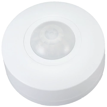 TRACON Védett mozgásérzékelő, mennyezetre, fehér, 230V, 50 Hz, 1200W, 360°, 1-6m, 10s-15min, 3-2000lux, IP44 (TMB-011IP)