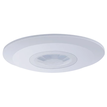 TRACON Mozgásérzékelő, mennyezetre, lapos, fehér, 230V, 50Hz, 360°, 1-6m, 10s-15min, 3-2000lux, IP20 (TMB-011L)