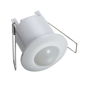 TRACON Mozgásérzékelő, süllyeszthető, mini, fehér, 230V, 50Hz, 360°, 1-6m, 10s-15min, 3-2000lux, IP20 (TMB-061M)