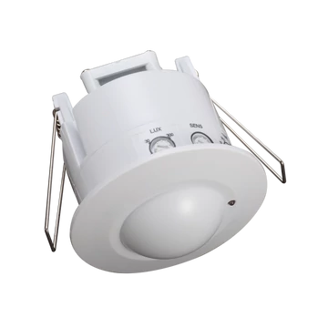 TRACON Mozgásérzékelő, süllyeszthető, radaros, fehér, 230V, 50Hz, 5,8GHz, 360°, 1-8m, 10s-12 min, 3-2000lux, IP20 (TMB-061R)
