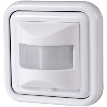 TRACON Mozgásérzékelő, süllyesztett, fehér, 230V, 50Hz, 500W, 190°, 1-9m, 10s-7min, 3-2000lux, IP20 (TMB-062)