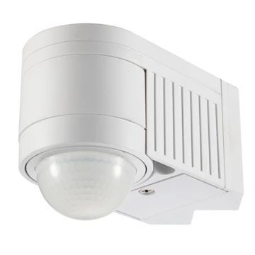 TRACON Mozgásérzékelő, fali, sarokelemmel, fehér, 230V, 50Hz, 360°, 1-12m, 10s-15min, 3-2000lux, IP44 (TMB-118)
