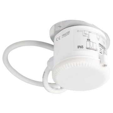 TRACON Mozgásérzékelő, mennyezeti, radaros, nagy magasságba, 230V, 50Hz, 5,8GHz, 360°, 4-15m, 5s-30min, 3-2000lux, IP65 (TMB-759)