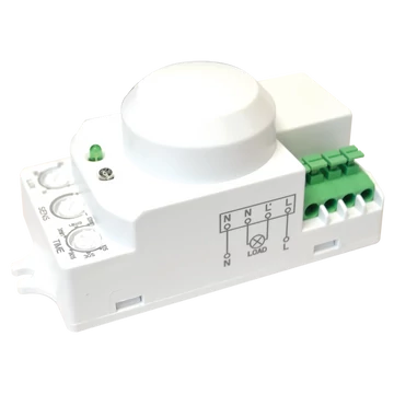 TRACON Mozgásérzékelő, mikrohullámú, lámpába, 230V, 50HZ, 5,8GHz, 360°, 1-8m, 10s-12min, 3-2000lux, IP20 (TMB-L01G)