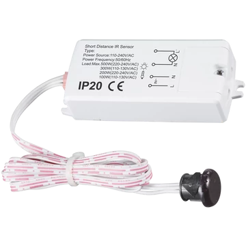 TRACON Mozgásérzékelő, rövid távú, működtetés kézzel, 230V, 50Hz, 500/200W, 5-6cm, IP20 (TMBK122)