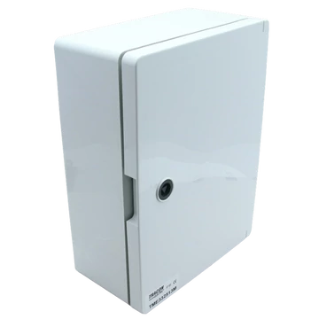 TRACON Műanyag elosztószekrény maszkos, 2x9mod, HxWxD = 330x250x130mm, IP65, IK10, 1000V AC/DC (TME332513M)