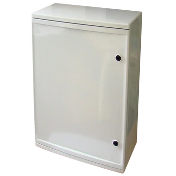 TRACON Műanyag elosztószekrény, HxWxD = 700x500x245mm, IP65, IK10, 1000V AC/DC, RAL7035 (TME705025)