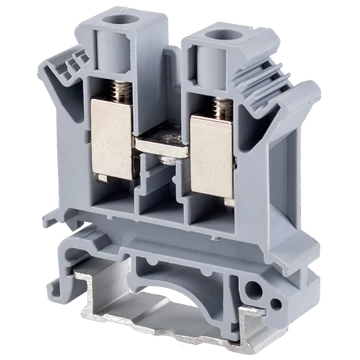 TRACON Fázisvezető ipari sorozatkapocs, csavaros, sínre, szürke, 0,5-10mm2, 800VAC, 76A (TSKA10)