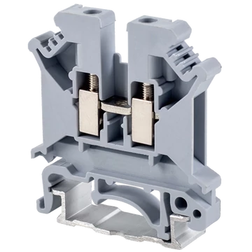 TRACON Fázisvezető ipari sorozatkapocs, csavaros, sínre, szürke, 0,2-4mm2, 800VAC, 41A (TSKA4)