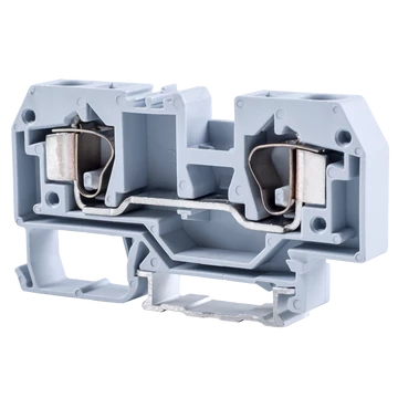 TRACON Fázisvezető ipari sorozatkapocs, rugós, sínre, szürke, 800V 57A 0.2-10 mm2 2P (TSKC10)