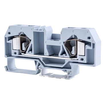 TRACON Fázisvezető ipari sorozatkapocs, rugós, sínre, szürke, 800V 76A 0.2-16 mm2 2P (TSKC16)