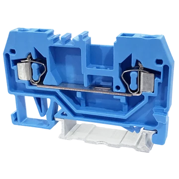 TRACON Nullavezető ipari sorozatkapocs, rugós, sínre, kék, 800V 24A 0.08-2.5 mm2 2P (TSKC2,5-K)
