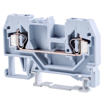 TRACON Fázisvezető ipari sorozatkapocs, rugós, sínre, szürke, 800V 24A 0.08-2.5 mm2 2P (TSKC2,5)