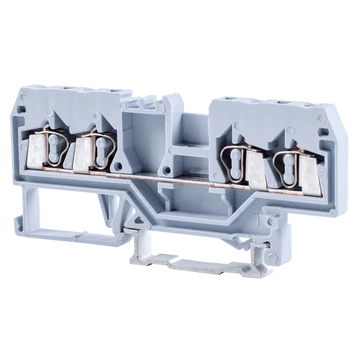 TRACON Fázisvezető ipari sorozatkapocs, rugós, sínre, szürke, 800V 20A 0.08-2.5 mm2 4P (TSKC2,5/4)