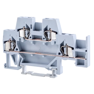 TRACON Emeletes ipari sorozatkapocs,rugós, sínre, szürke, 500V 20A 0.08-2.5 mm2 4P (TSKC2,5E)