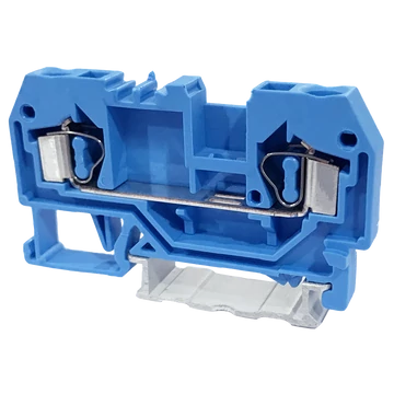 TRACON Nullavezető ipari sorozatkapocs, rugós, sínre, kék, 800V 32A 0.08-4 mm2 2P (TSKC4-K)