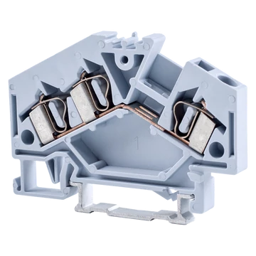 TRACON Fázisvezető ipari sorozatkapocs, rugós, sínre, szürke, 800V 32A 0.08-4 mm2 3P (TSKC4/3D)