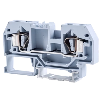 TRACON Fázisvezető ipari sorozatkapocs, rugós, sínre, szürke,800V 41A 0.2-6 mm2 2P (TSKC6)