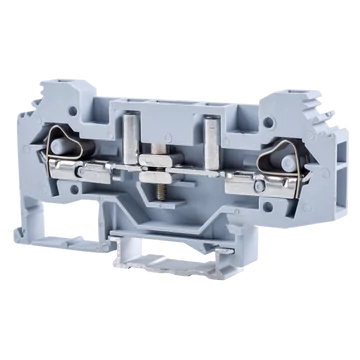 TRACON Mérő ipari sorozatkapocs, csavaros, sínre, szürke, 250V 41A 0.2-6 mm2 2P (TSKC6S)