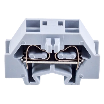 TRACON Mini rugós ipari sorozatkapocs, csavarral rögzíthető, szürke, 400V 18A 0.08-1.5 mm2 2P (TSKD1,5)