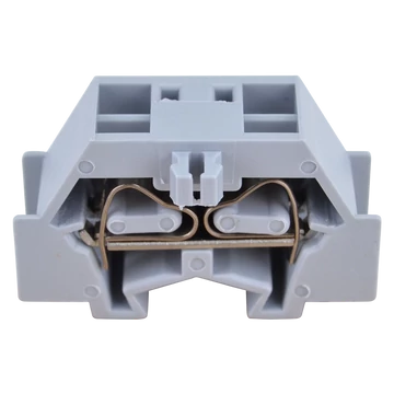 TRACON Mini rugós ipari sorozatkapocs, csavarral rögzíthető, szürke, 500V 24A 0.08-2.5 mm2 2P (TSKD2,5D)