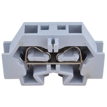 TRACON Mini rugós ipari sorozatkapocs, csavarral rögzíthető, szürke, 690V 24A 0.08-4 mm2 2P (TSKD4)