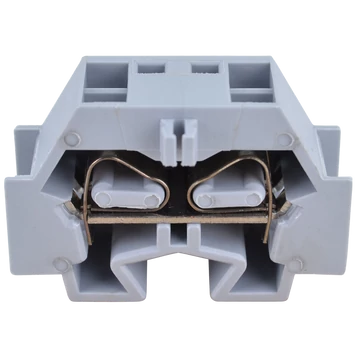 TRACON Mini rugós ipari sorozatkapocs, csavarral rögzíthető, szürke, 690V 32A 0.08-4 mm2 2P (TSKD4D)