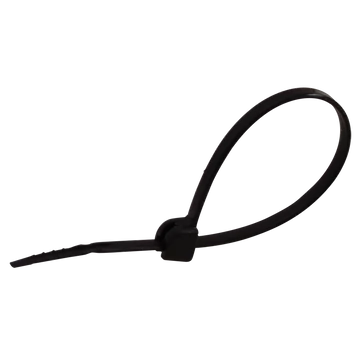 TRACON UV-álló fémnyelves kábelkötegelő, fekete, 281x3,6mm, D=2-76mm, PA6.6 (TU281)