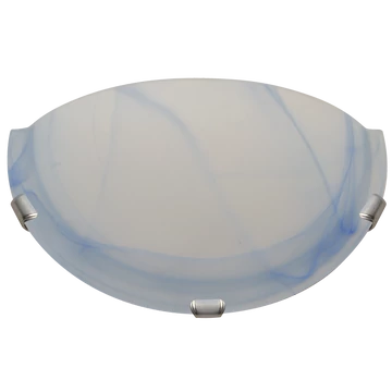 TRACON Üveg oldalfali fél UFO lámpatest, kék, 230V, 50Hz, E27, max.1x60W, D=300 mm (UFO-F-K)
