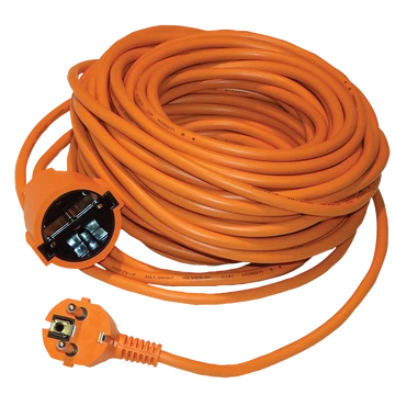 TRACON Univerzális hosszabbító, 1xSCHUKO, 25m, 16A/250VAC, 3x1,5mm2, H05VV-F, Pmax.:3680 W (UH25)