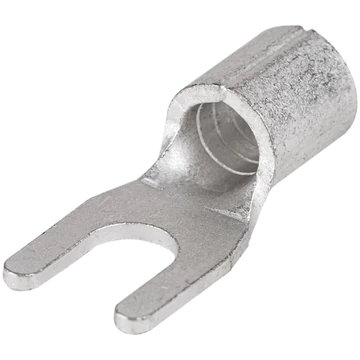 TRACON Szigeteletlen villás saru, ónozott elektrolitréz, 10mm2, M4, (d1=4,5mm, d2=4,3mm) (V10-4)