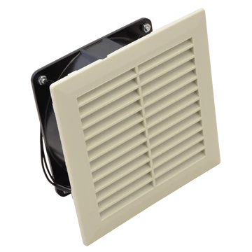 TRACON Szellőztető ventilátor szűrőbetéttel, 150x150mm, 150/170m3/h, 230V 50-60Hz, IP54 (V150)