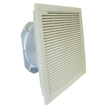 TRACON Szellőztető ventilátor szűrőbetéttel, 325x325mm, 375/500m3/h, 230V 50-60Hz, IP54 (V375)