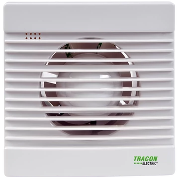 TRACON Fürdőszoba ventilátor, golyóscsapágy, időzítő, 230 VAC, 15W, 80 m3/h, 33 dB,100 mm (VF100-BT)